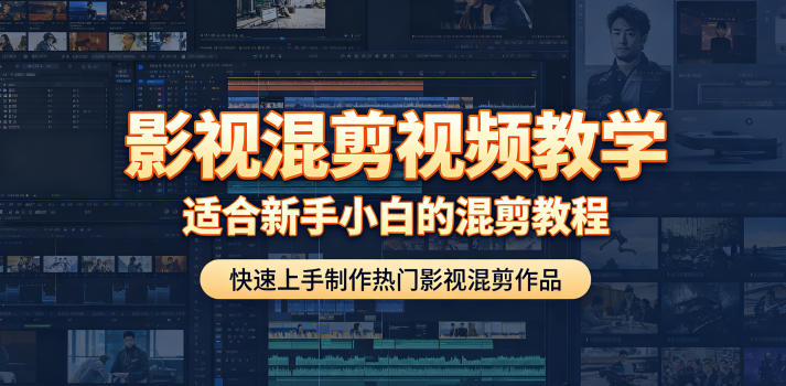 影视混剪视频教学，适合新手小白的混剪教程，快速上手制作热门影视混剪作品-小白项目网