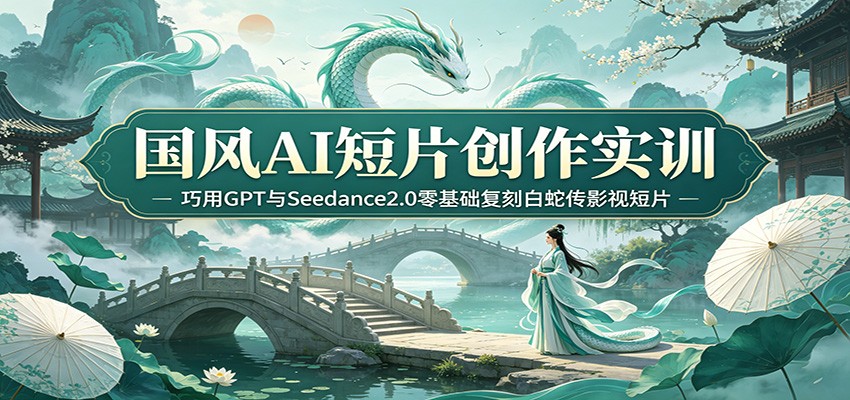 国风AI短片创作实训:巧用GPT与Seedance2.0零基础复刻白蛇传影视短片-邪修侠 - 演示
