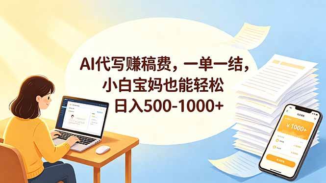 （18772期）AI代写赚稿费，一单一结，小白宝妈也能轻松日入500-1000+-邪修侠 - 演示
