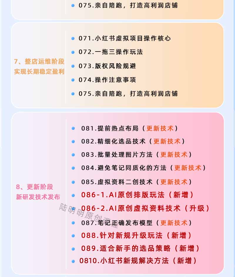 图片[4]-小红书虚拟项目特训班9.0，全面拥抱AI，批量产出原创PPT货源，单品/单店纯利润几万到几十W-怪兽网创俱乐部