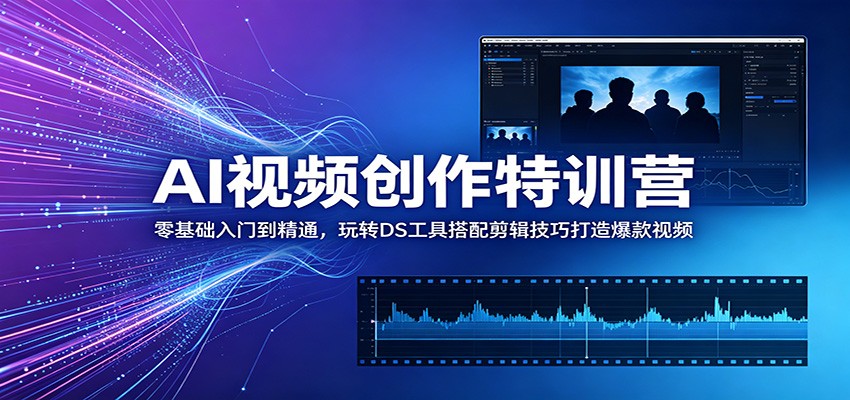 AI视频创作特训营:零基础入门到精通,玩转DS工具搭配剪辑技巧打造爆款视频-邪修侠 - 演示