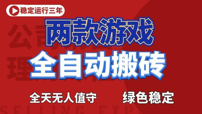 海外游戏全自动搬砖，日入1k+，全天无人值守，绿色稳定！【揭秘】-怪兽网创俱乐部