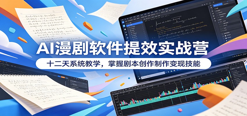 AI漫剧软件提效实战营：十二天系统教学，掌握剧本创作制作变现技能-邪修侠 - 演示