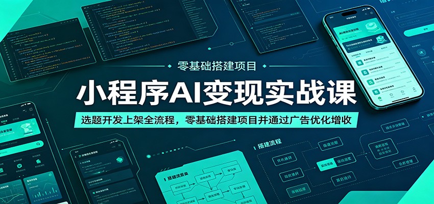 小程序AI变现实战课：选题开发上架全流程，零基础搭建项目并通过广告优化增收-邪修侠 - 演示