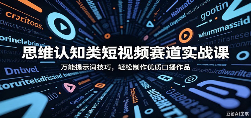 思维认知类短视频赛道实战课：万能提示词技巧，轻松制作优质口播作品-邪修侠 - 演示