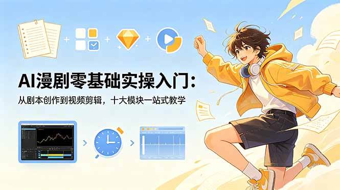 （18812期）AI漫剧零基础实操入门：从剧本创作到视频剪辑，十大模块一站式教学-邪修侠 - 演示
