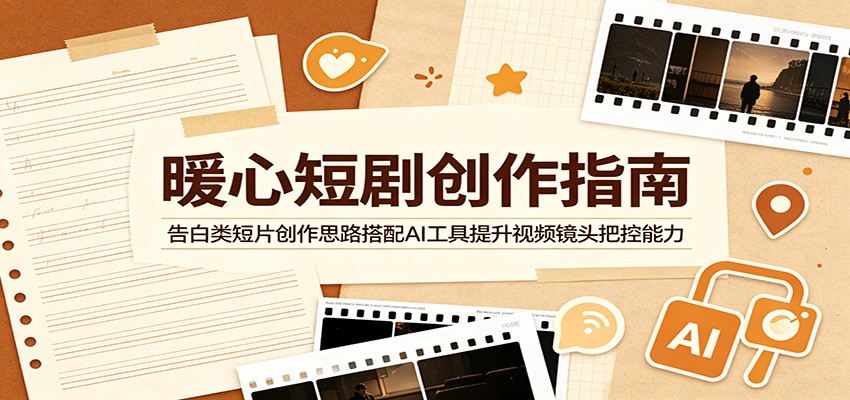 暖心短剧创作指南:告白类短片创作思路搭配AI工具提升视频镜头把控能力-邪修侠 - 演示