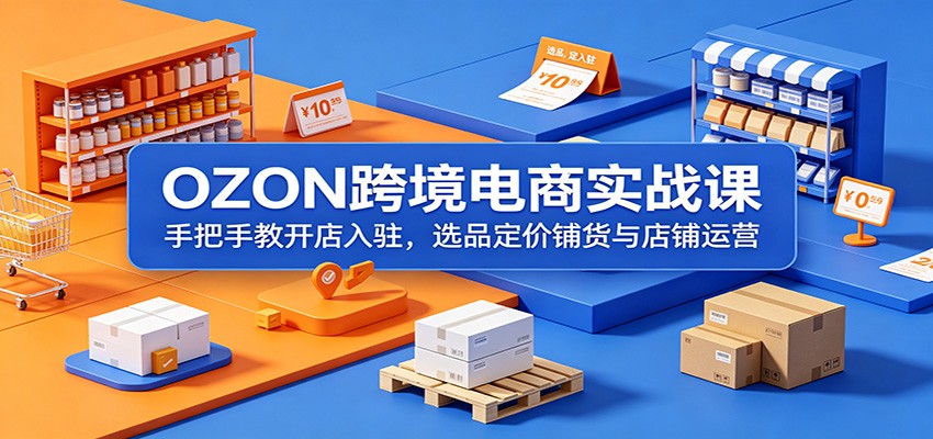 OZON跨境电商实战课：手把手教开店入驻，选品定价铺货与店铺运营-邪修侠 - 演示