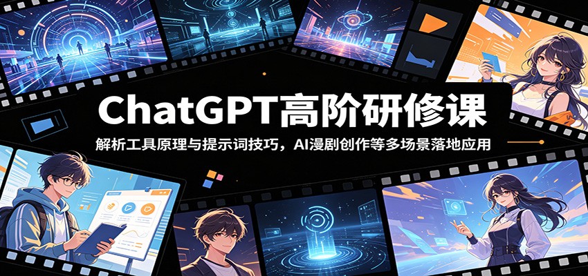 ChatGPT高阶研修课：解析工具原理与提示词技巧，AI漫剧创作等多场景落地应用-邪修侠 - 演示