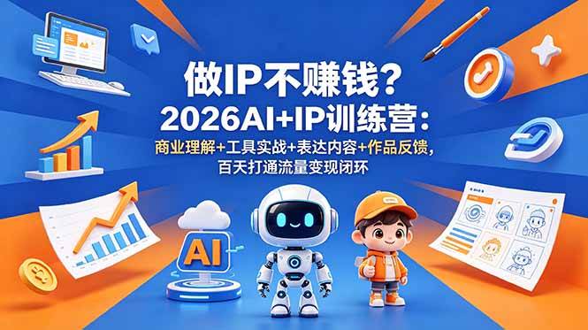 (18839期)做IP不赚钱?2026AI+IP训练营:商业理解+工具实战+表达内容+作品反馈,百天打通流量变现闭环-邪修侠 - 演示
