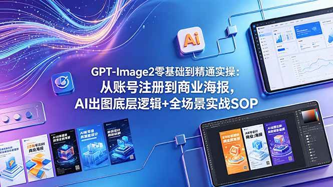 （18835期）GPT-Image2零基础到精通实操：从账号注册到商业海报，AI出图底层逻辑+全场景实战SOP-邪修侠 - 演示