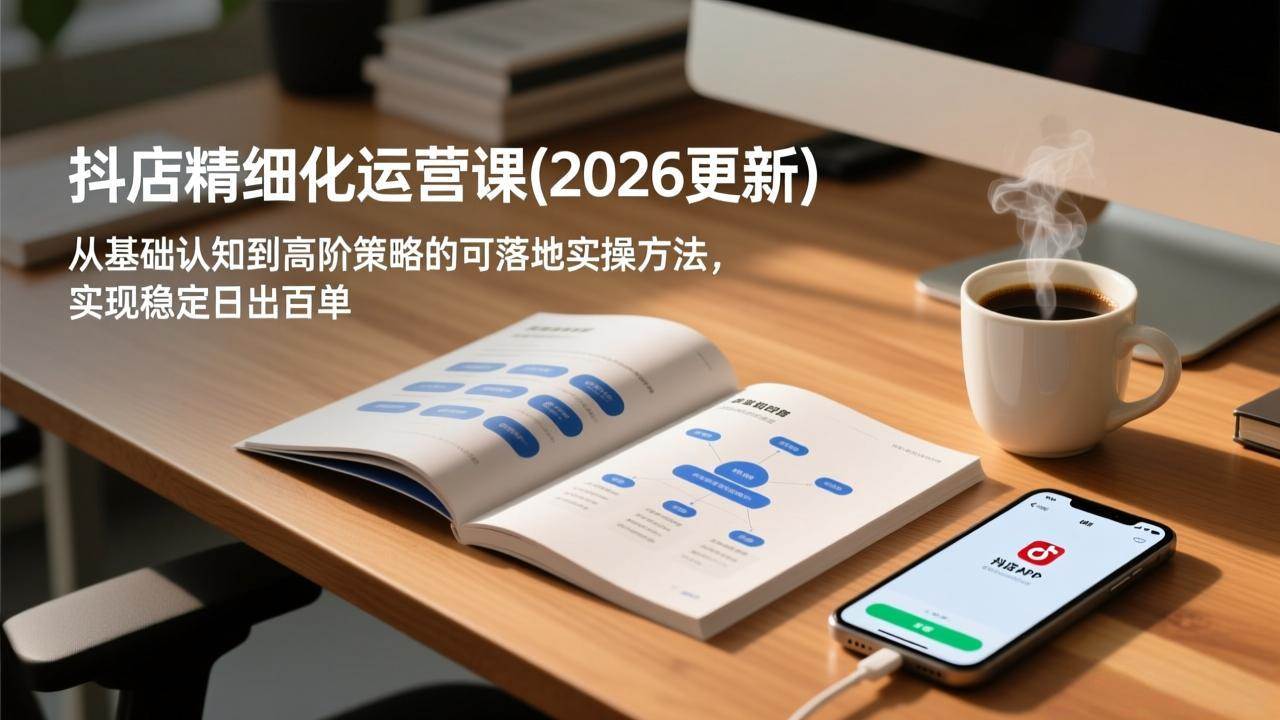 （18842期）抖店精细化运营课(更新6月)，从基础认知到高阶策略的可落地实操方法，实现稳定日出百单-邪修侠 - 演示