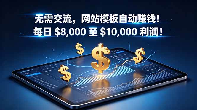 （18854期）无需交流，网站模板自动赚钱！每日 $8,000 至 $10,000 利润！【原创双语字幕】-邪修侠 - 演示