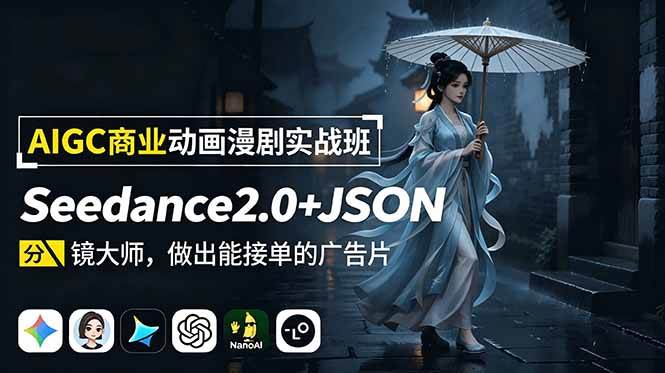 （18849期）AIGC商业动画漫剧实战班：Seedance2.0+JSON分镜大师，做出能接单的广告片-邪修侠 - 演示