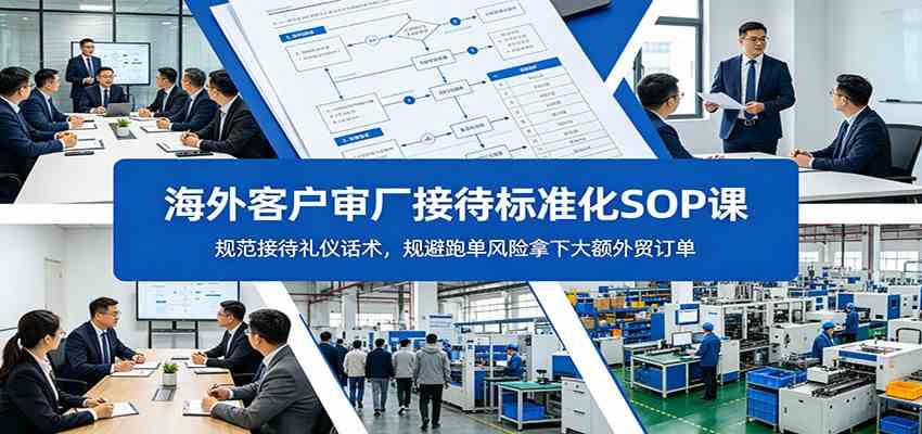 海外客户审厂接待标准化SOP课：规范接待礼仪话术，规避跑单风险拿下大额外贸订单-小栈博客