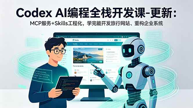 （18858期）Codex AI编程全栈开发课-更新：MCP服务+Skills工程化，学完能开发旅行网站、重构企业系统-邪修侠 - 演示