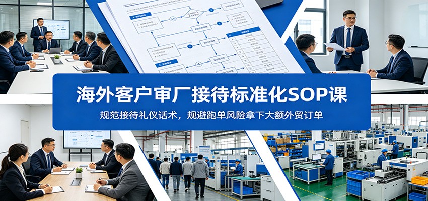 海外客户审厂接待标准化SOP课：规范接待礼仪话术，规避跑单风险拿下大额外贸订单-邪修侠 - 演示
