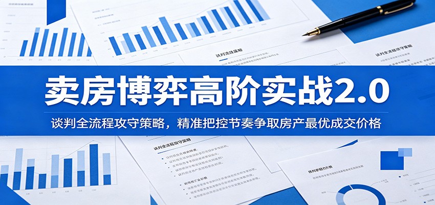 卖房博弈高阶实战2.0：谈判全流程攻守策略，精准把控节奏争取房产最优成交价格-邪修侠 - 演示
