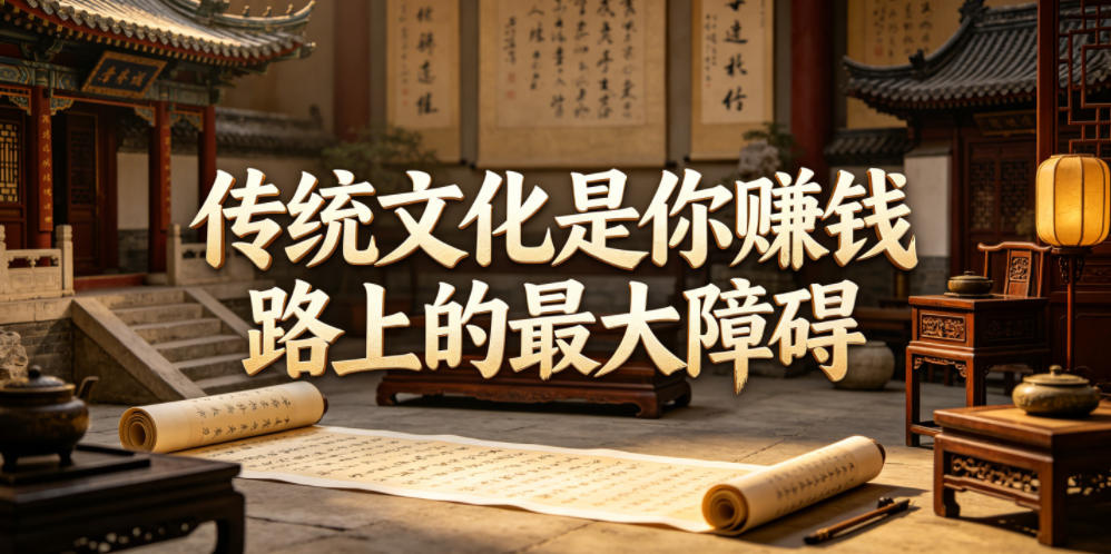 付费文章：传统文化是你赚钱路上的最大障碍 | 自媒体赚钱必看