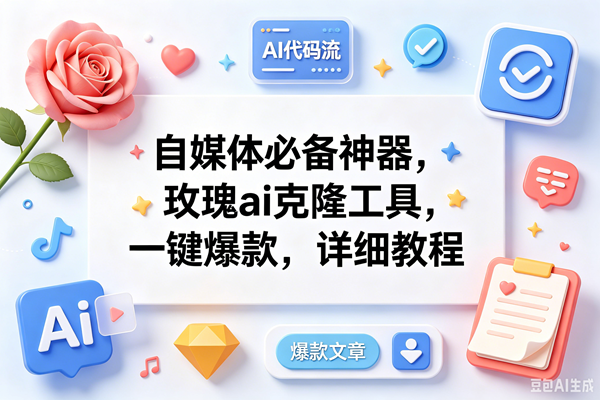 (18882期)玫瑰克隆ai工具,一键爆款ai工具,自媒体必备神器,50多个功能,详细教程-小白项目网