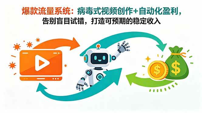 （18882期）爆款流量系统：病毒式视频创作+自动化盈利，告别盲目试错，打造可预期的稳定收入-邪修侠 - 演示
