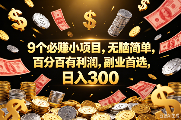 （18881期）9个必赚的小项目，百分百赚元子，无脑简单，副业首选，日入300+-邪修侠 - 演示