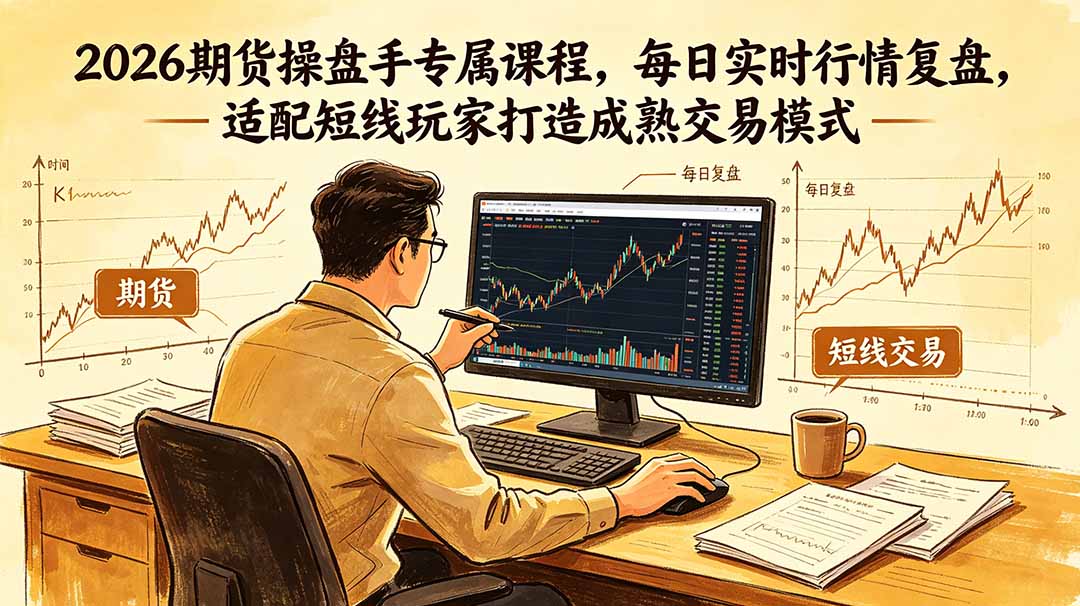 2026期货操盘手专属课程-更新6月，每日实时行情复盘，适配短线玩家打造成熟交易模式-多课资源站