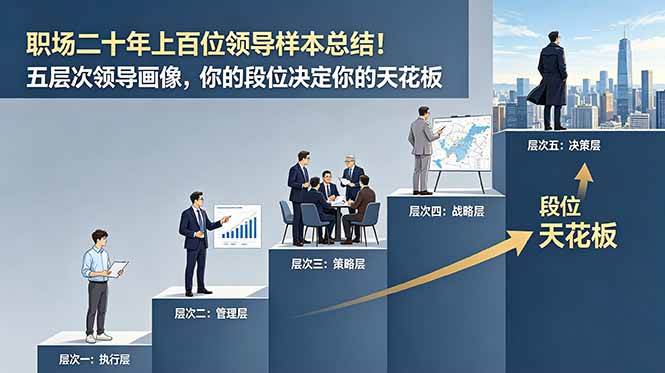 (18900期)付费文章:职场二十年上百位领导样本总结!五层次领导画像,你的段位决定你的天花板-邪修侠 - 演示