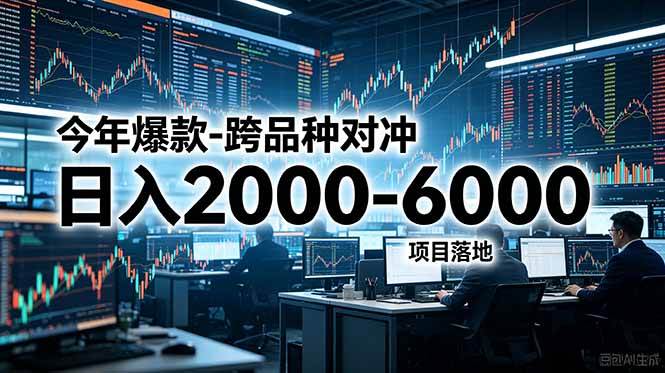 (18918期)今年爆款-跨品种对冲日入2000-6000,项目落地!-小白项目网