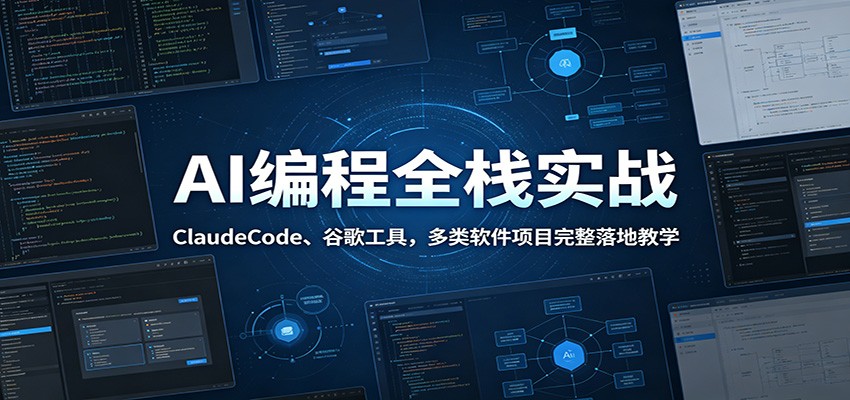 AI编程全栈实战:ClaudeCode、谷歌工具,多类软件项目完整落地教学-邪修侠 - 演示