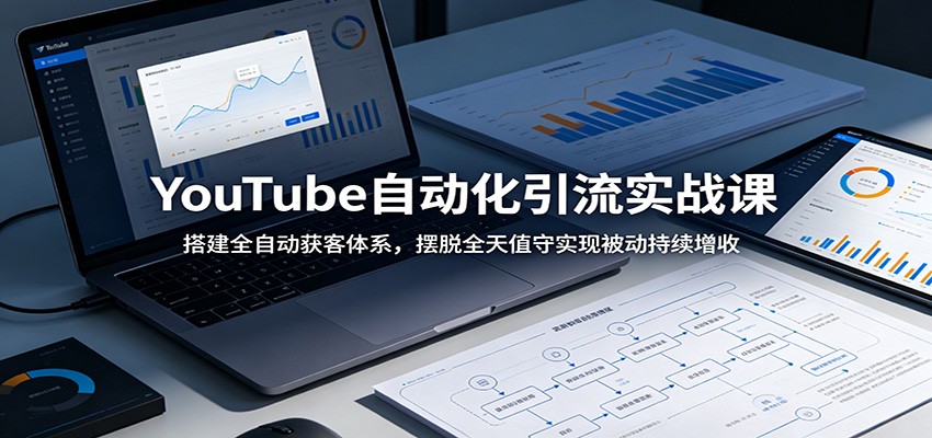 YouTube自动化引流实战课:搭建全自动获客体系,摆脱全天值守实现被动持续增收-小栈博客