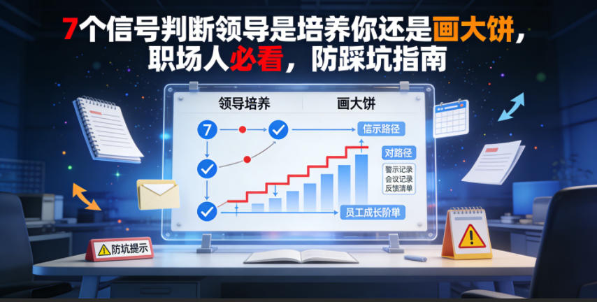 付费文章：7个信号判断领导是培养你还是画大饼，职场人必看，防踩坑指南-小栈博客
