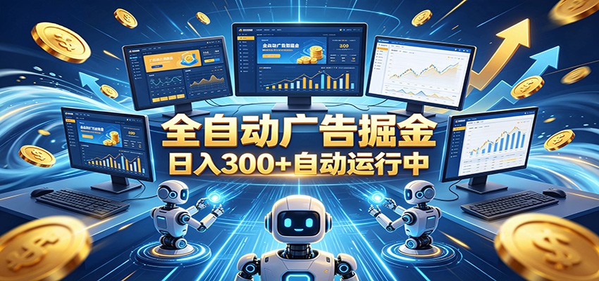 自动广告G机，日入300+，正规平台，广告浏览获益，时间自由，适合各类人群日常增收-多课资源站