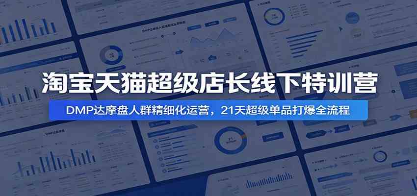 淘宝天猫超级店长线下特训营:DMP达摩盘人群精细化运营,21天超级单品打爆全流程-小栈博客