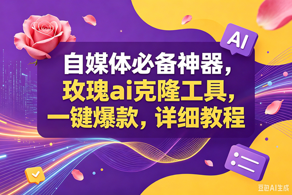 （18977期）玫瑰ai克隆工具，一键爆款ai神器，自媒体的必备工具，50多个功能，详细教程-邪修侠 - 演示