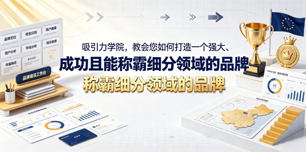 吸引力学院,教会您如何打造一个强大、成功且能称霸细分领域的品牌!【原创双语字幕】-小白项目网