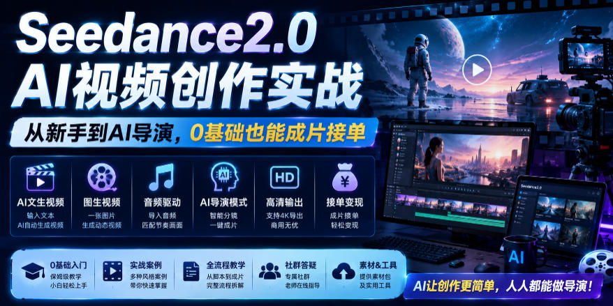 Seedance 2.0 AI视频剪辑SEO攻略：导演级SEO技巧，高效提升剪辑收益_趣客盟