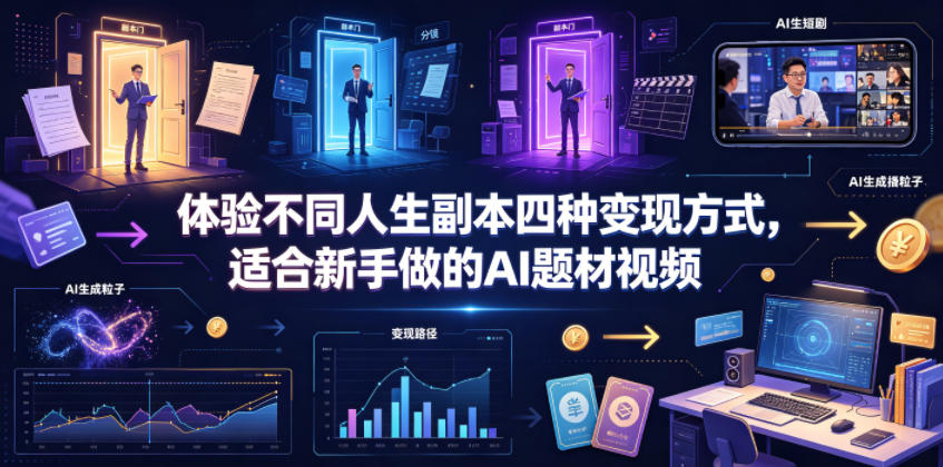 AI视频项目入门必看:揭秘AI题材盈利策略,实战技巧解析,轻松开启变现之路_趣客盟