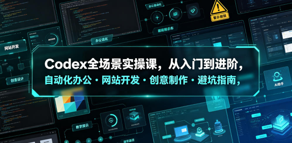 Codex全攻略:办公自动化+网站开发+创意设计+SEO优化教程汇总全解析_趣客盟