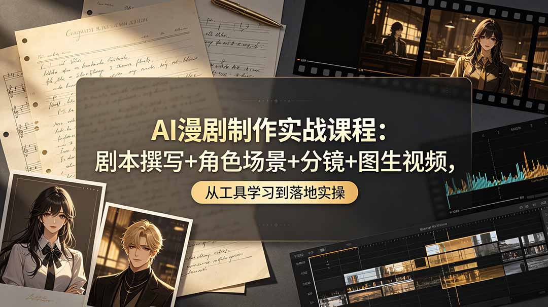 AI漫剧制作教程：剧本创作+短视频剪辑AI技巧详解_趣客盟