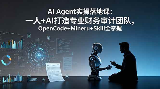 （19037期）AI Agent实操落地课：一人+AI打造专业财务审计团队，OpenCode+Mineru+Skill全掌握-邪修侠 - 演示