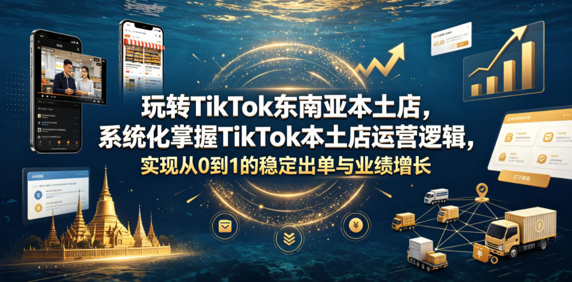 玩转TikTok东南亚本土店，系统化掌握TikTok本土店运营逻辑，实现从0到1的稳定出单与业绩增长-XZ博客