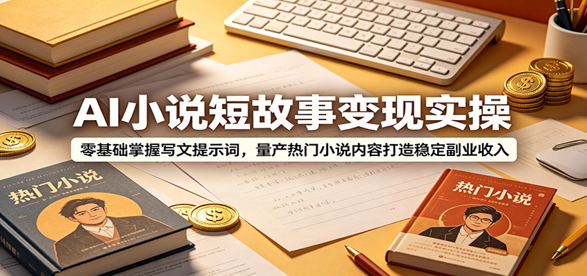 AI小说短故事变现实操:零基础掌握写文提示词,量产热门小说内容打造稳定副业收入-邪修侠 - 演示