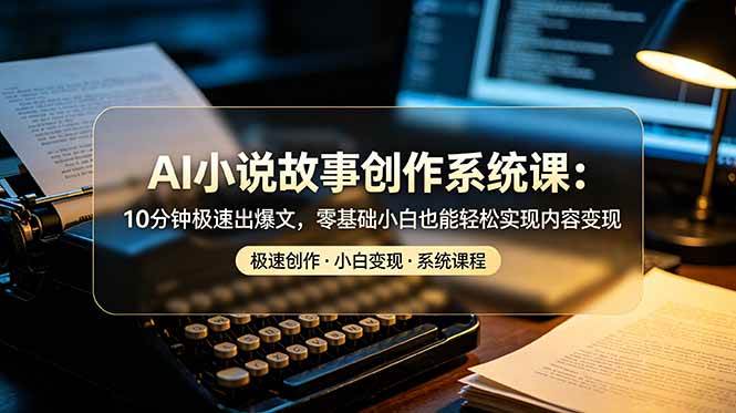 （19053期）AI小说故事创作系统课：10分钟极速出爆文，零基础小白也能轻松实现内容变现-邪修侠 - 演示