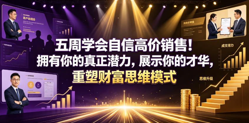 五周学会自信高价销售！拥有你的真正潜力，展示你的才华，重塑财富思维模式【原创双语字幕】-优优云网创