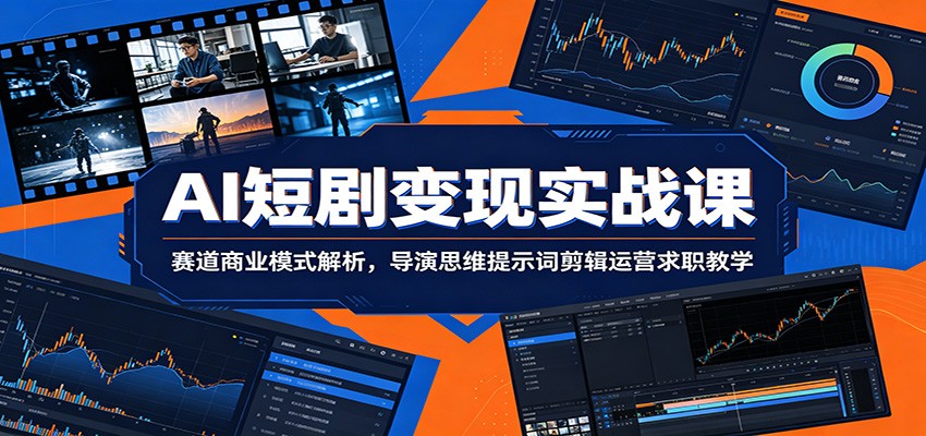 AI短剧变现实战课:赛道商业模式解析,导演思维提示词剪辑运营求职教学-邪修侠 - 演示