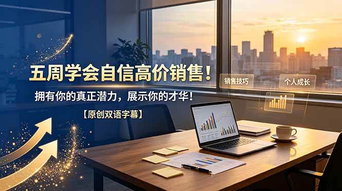(19071期)五周学会自信高价销售!拥有你的真正潜力,展示你的才华!【原创双语字幕】-邪修侠 - 演示