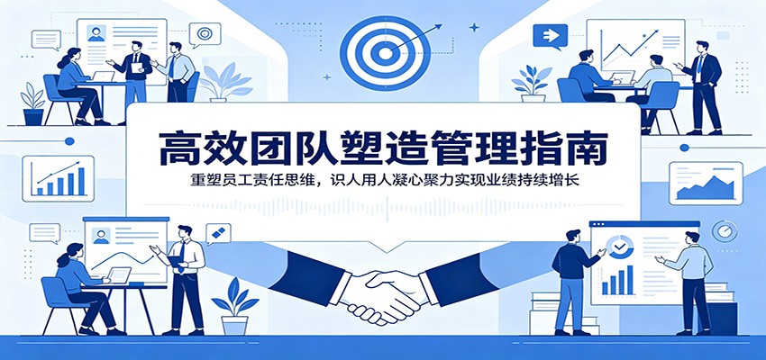 高效团队塑造管理指南：重塑员工责任思维，识人用人凝心聚力实现业绩持续增长_一起云网创