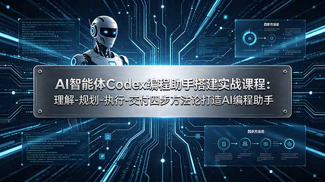 AI智能体Codex编程助手搭建实战课程：理解-规划-执行-交付四步方法论打造AI编程助手-怪兽网创俱乐部