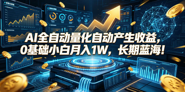 AI全自动量化自动产生收益,0基础小白月入1W,长期蓝海!【揭秘】-小栈博客